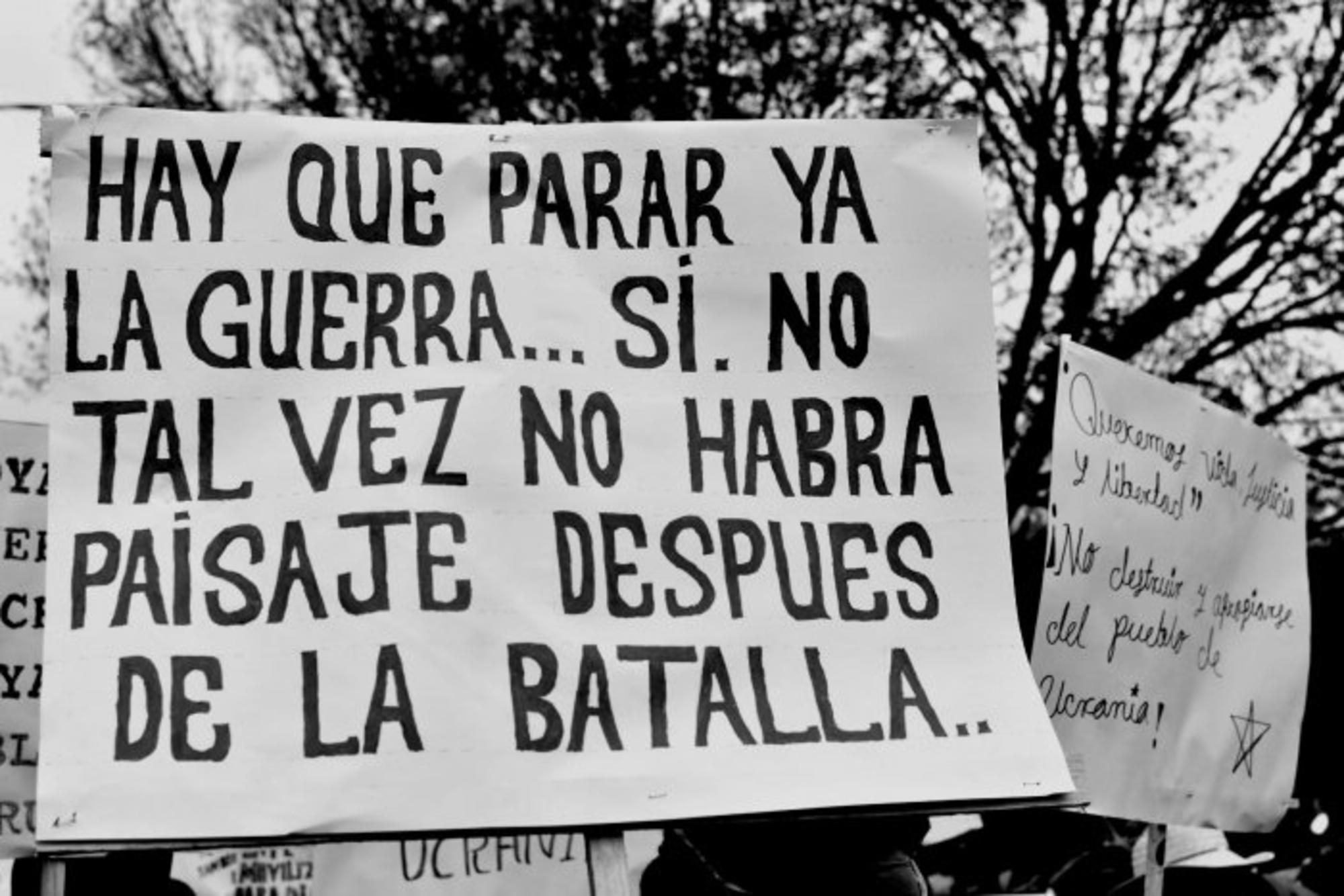 No habrá paisaje después de la batalla